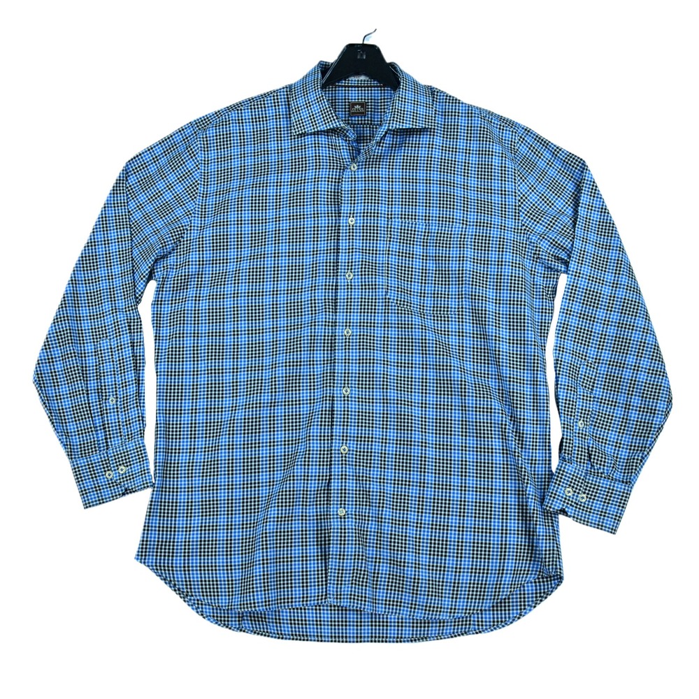 Peter Millar Button Shirt Men's XL Plaid Long Sleeve Casual